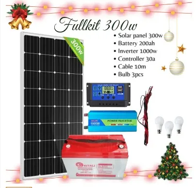 300w solar fullkit with accessories