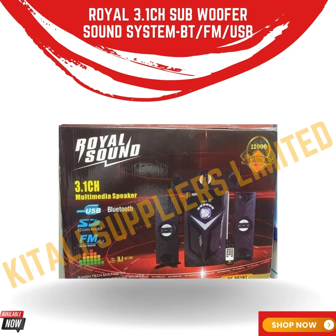 Royal Sound 3.1CH SUB WOOFER SOUND SYSTEM-BT/FM ..
