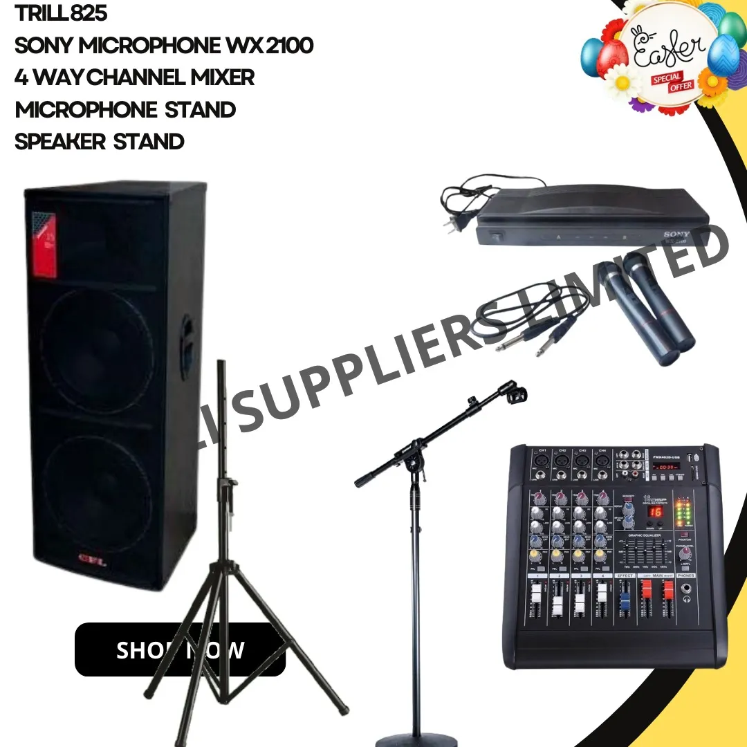 Trill 825 speaker plus pa accessories