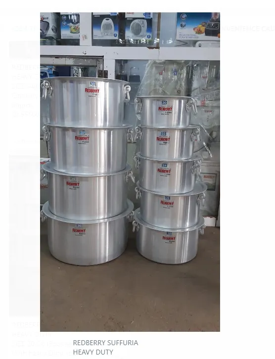 Red bery heavy duty sufurias  9pc set 