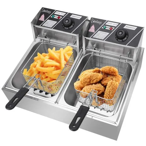 Nunix 12L Double Chicken And Chips Electric Fryer (6+6)L