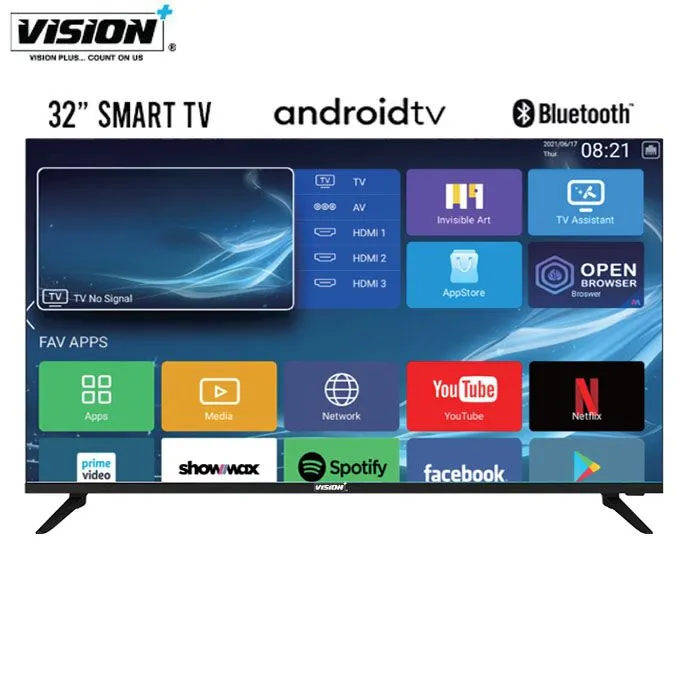 Vision Plus 32 Inch, BLUETOOTH, FRAMELESS, SMART ANDROID TV