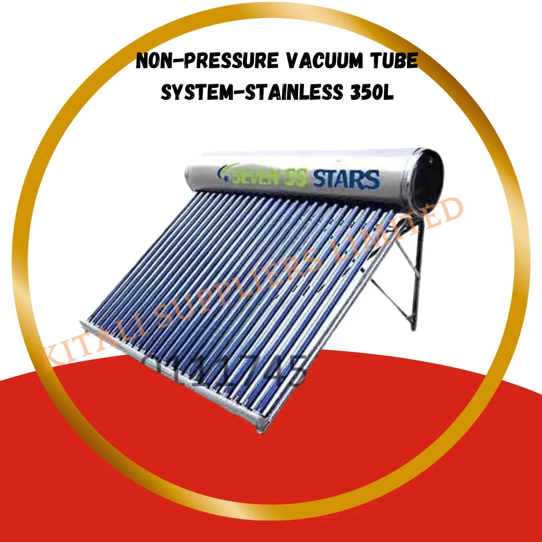 NON-PRESSURE VACUUM TUBE SYSTEM- STAINLESS 350L