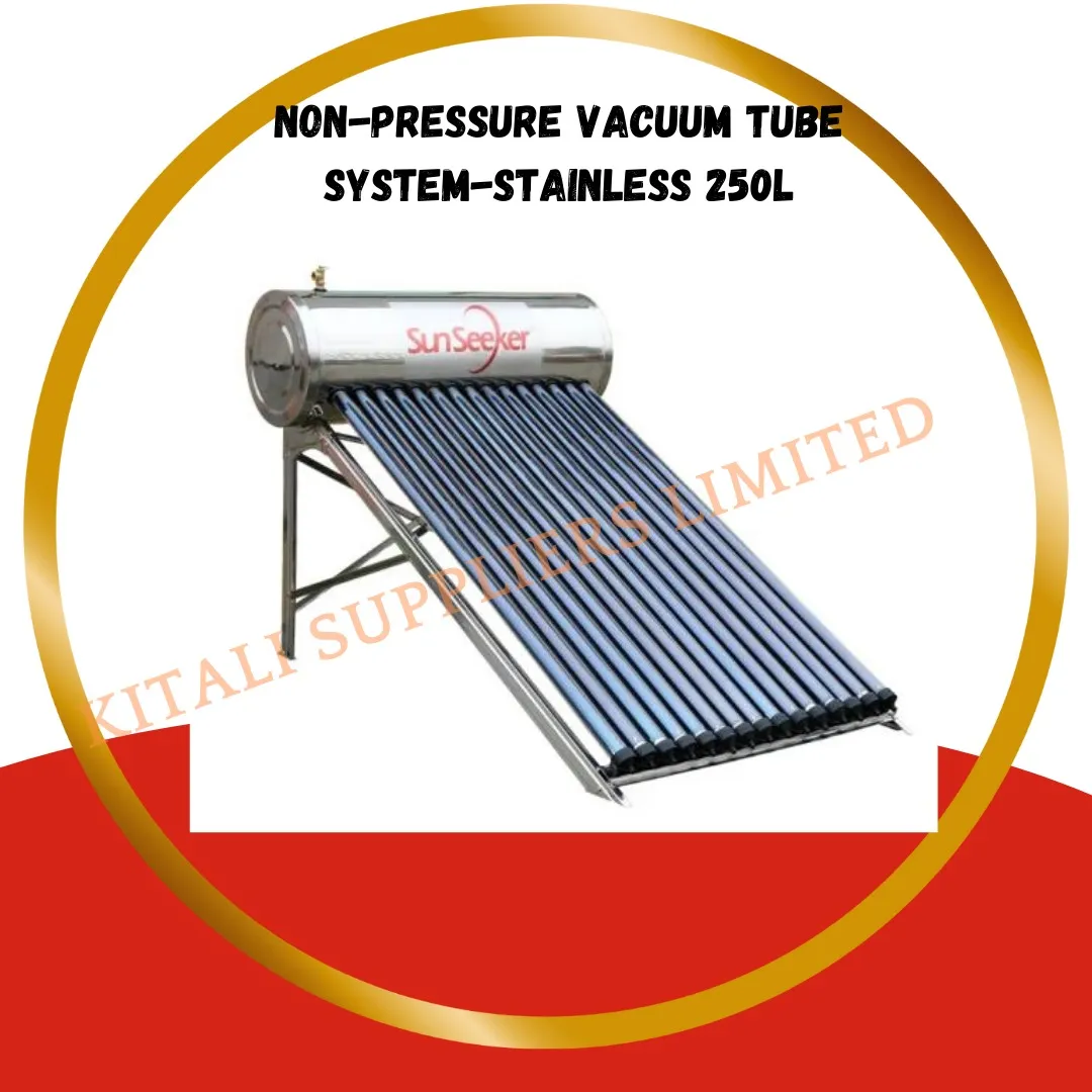 NON-PRESSURE VACUUM TUBE SYSTEM- STAINLESS 250L