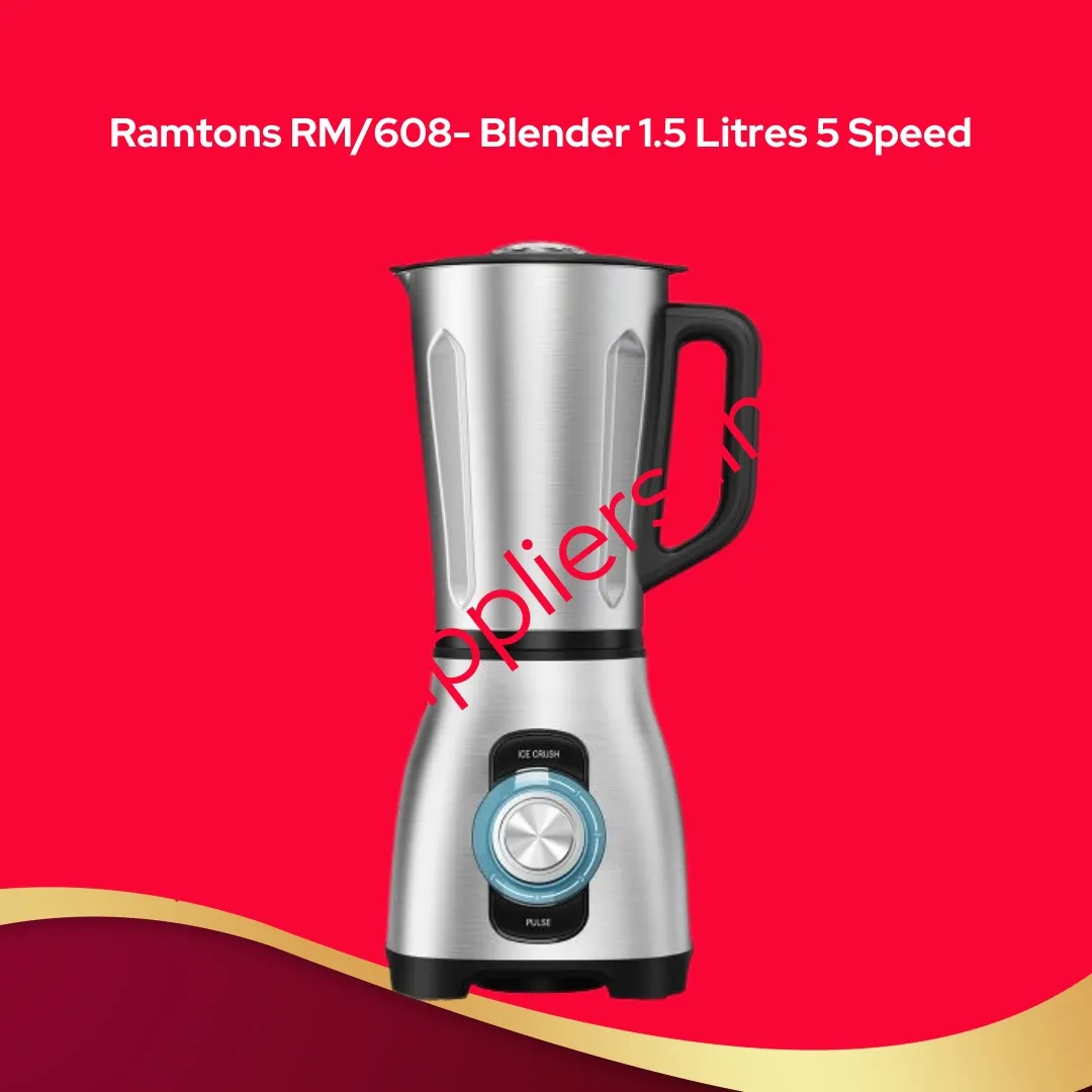 Ramtons RM/608- Blender 1.5 Litres 5 Speed