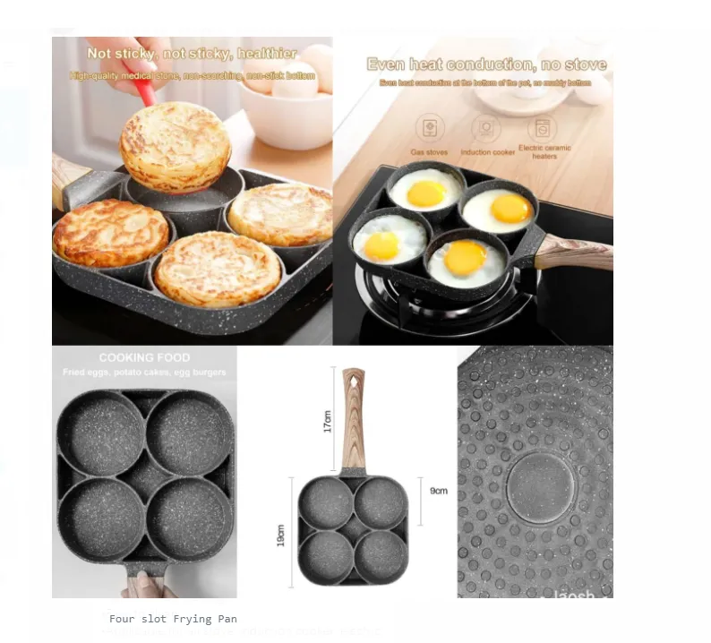 Four slot Frying Pan