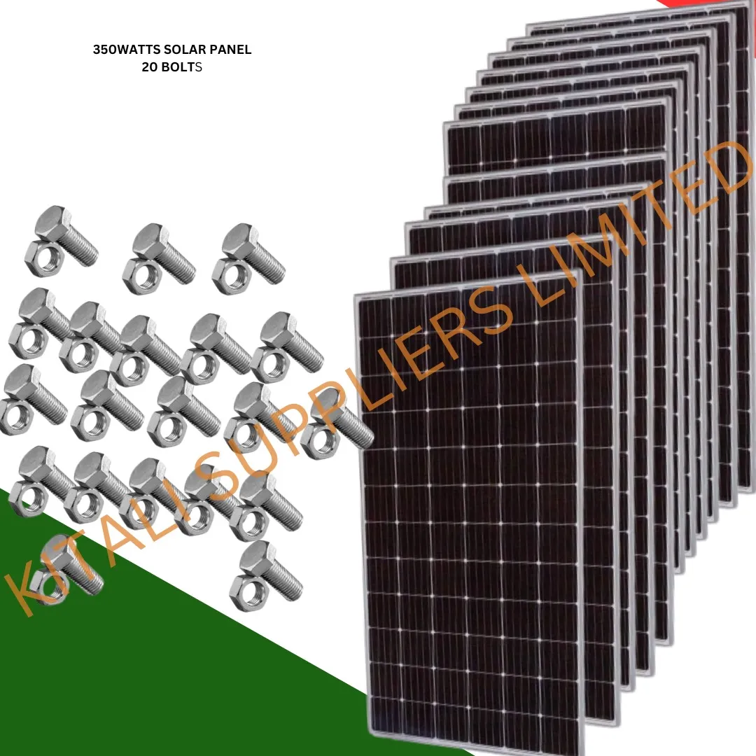 12pc  350w kitali panel, 20pc bolts