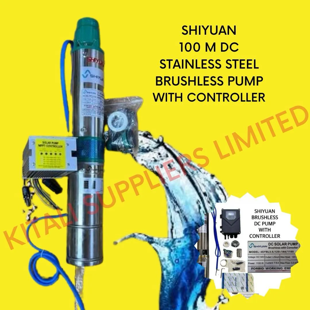 Shiyuan 100M DC STAINLESS STEAL BRUSHLESS PUMP WITH CONTROLLER