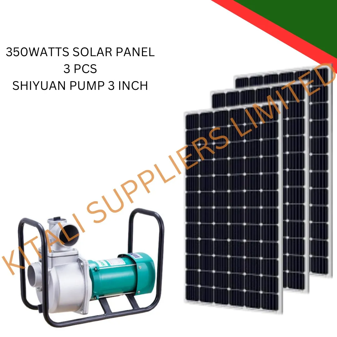 350w solar panel 3pc  ,2 inch  shiyuan pump  