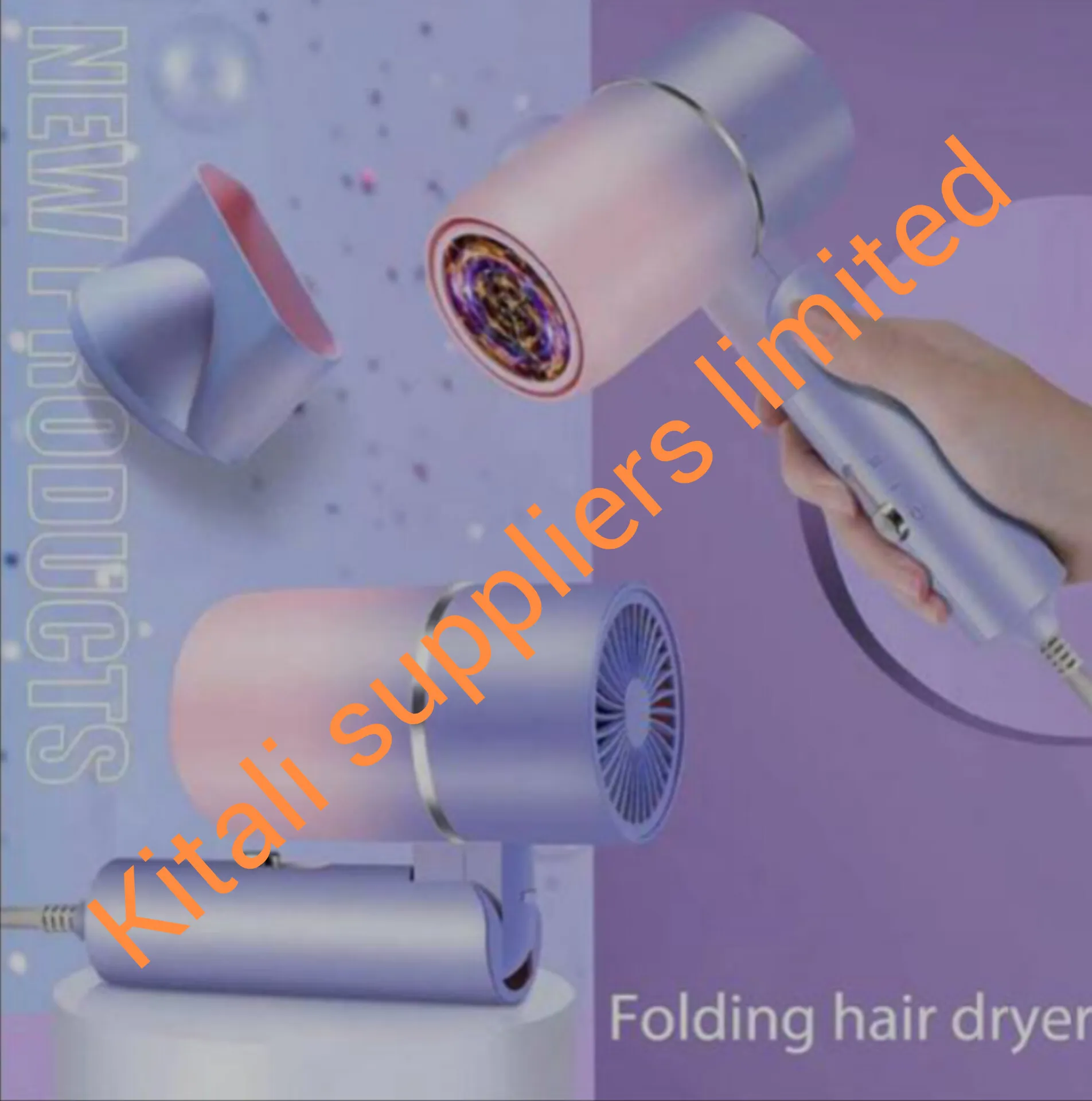 Folding Hair Dryer Household  Hair Dryer Portable Hair Dryer