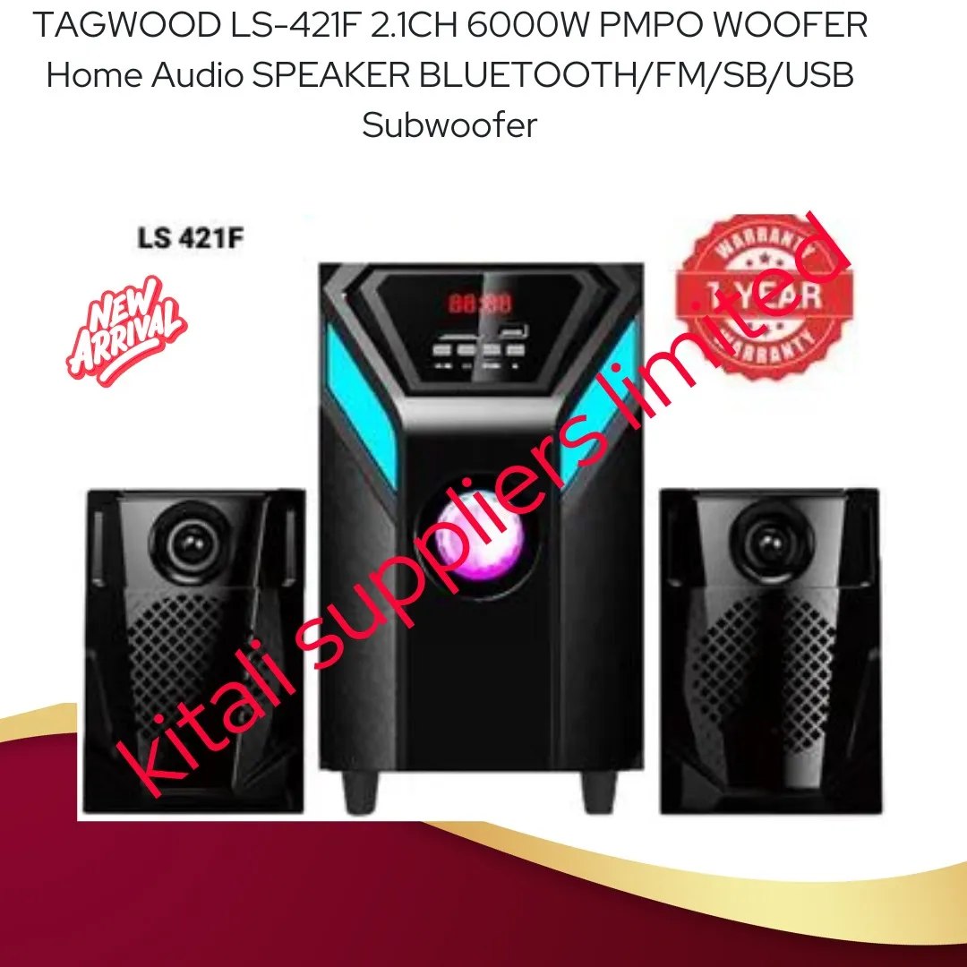 TAGWOOD LS-421F 2.1CH 6000W PMPO WOOFER Home Audio 