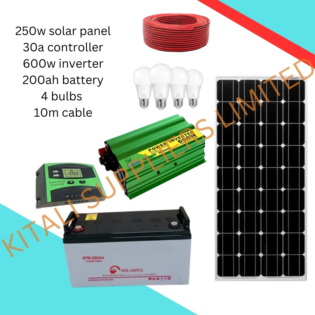 250w solar monocrystaline allweather system 