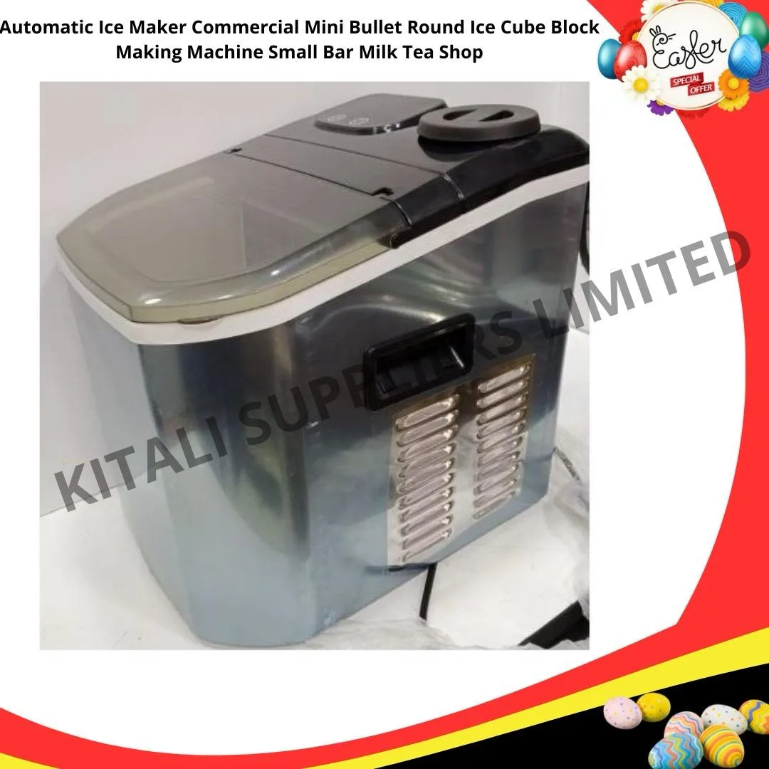   Ice Maker Commercial Mini Bullet Round Ice Cube Block Making Machine Small Bar Milk Tea Shop