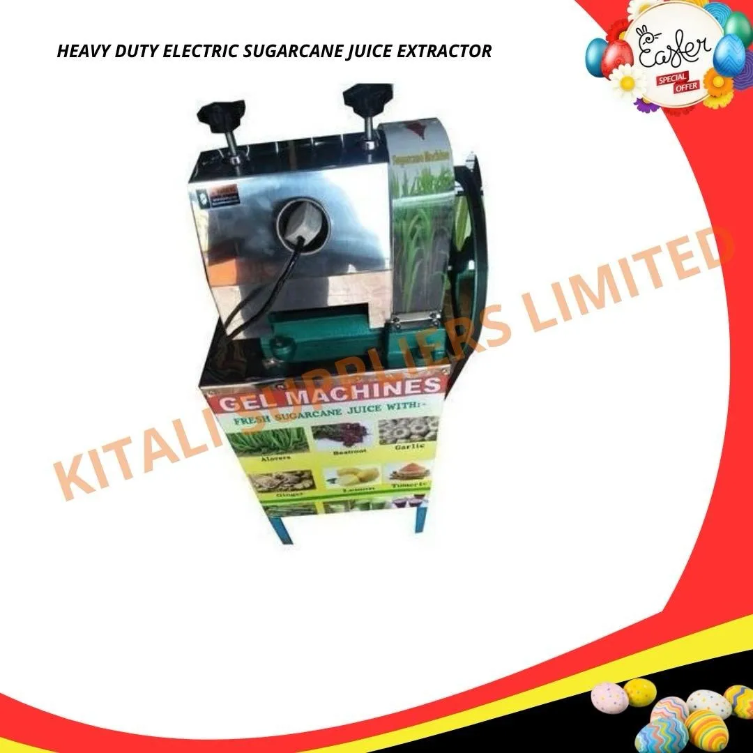 Heavy duty electric sugarcane juice extractor 