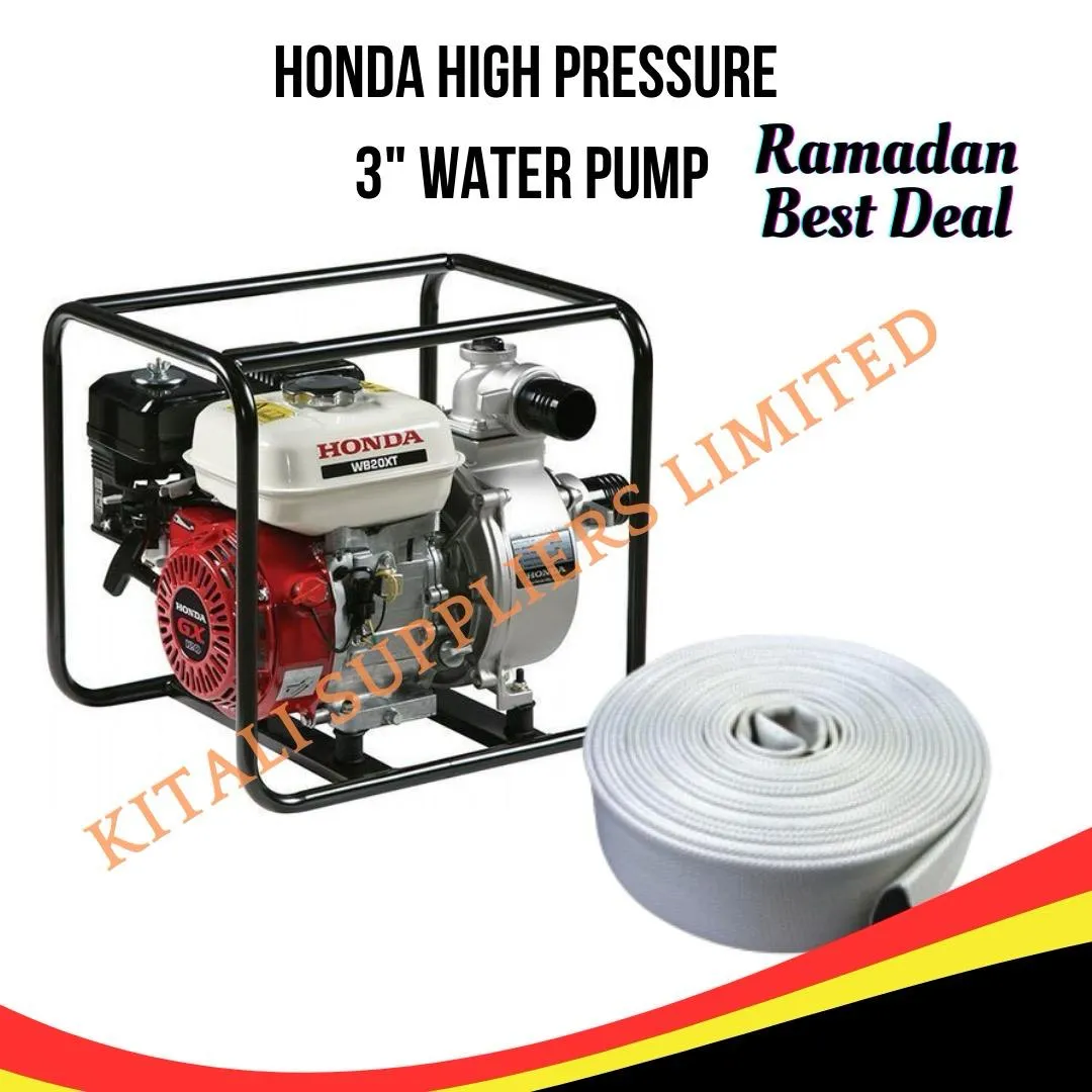 3 inch 5.5hp Honda water pump with a 3 inch pipe
