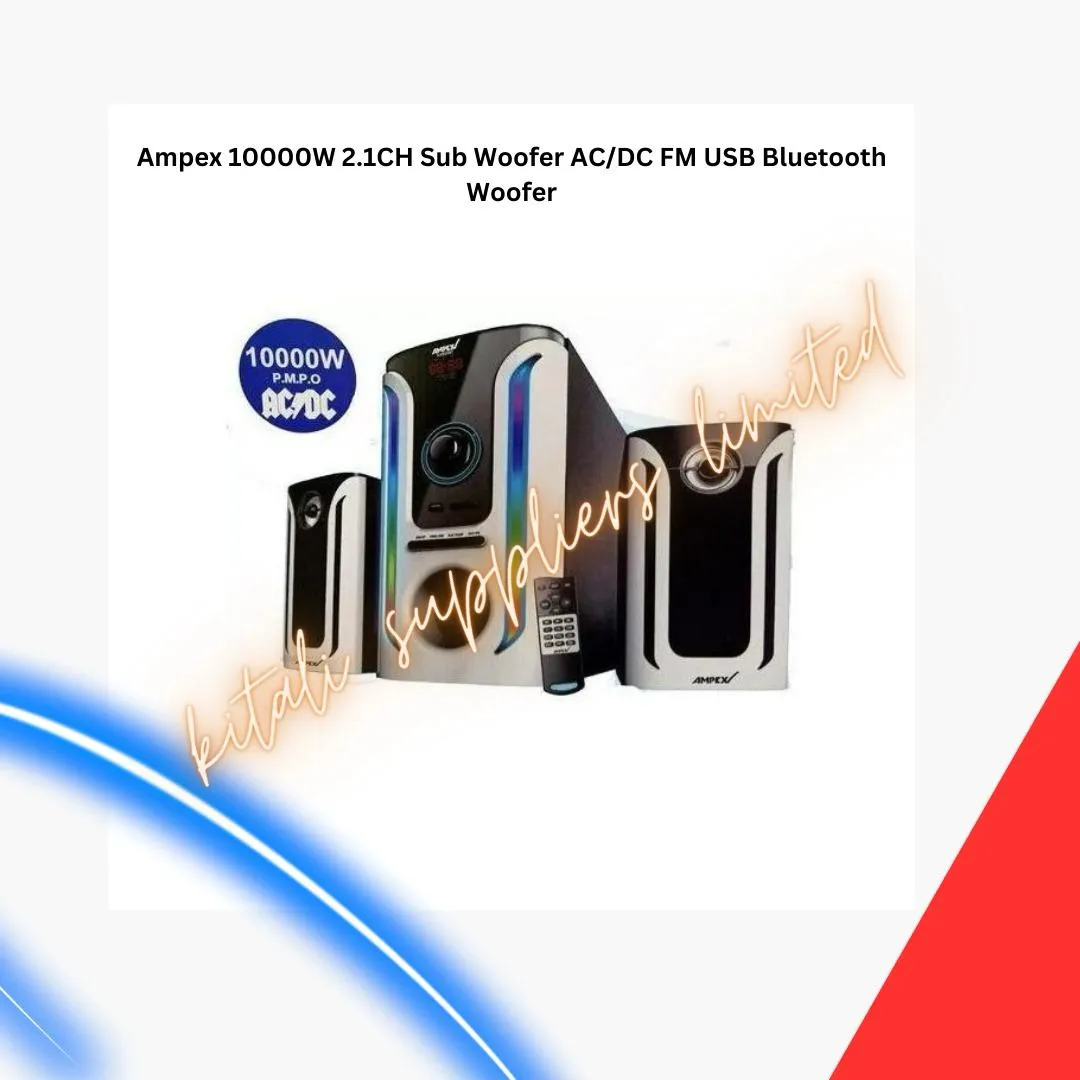 Ampex 10000W 2.1CH Sub Woofer AC/DC FM USB BLUETOOTH Woofer