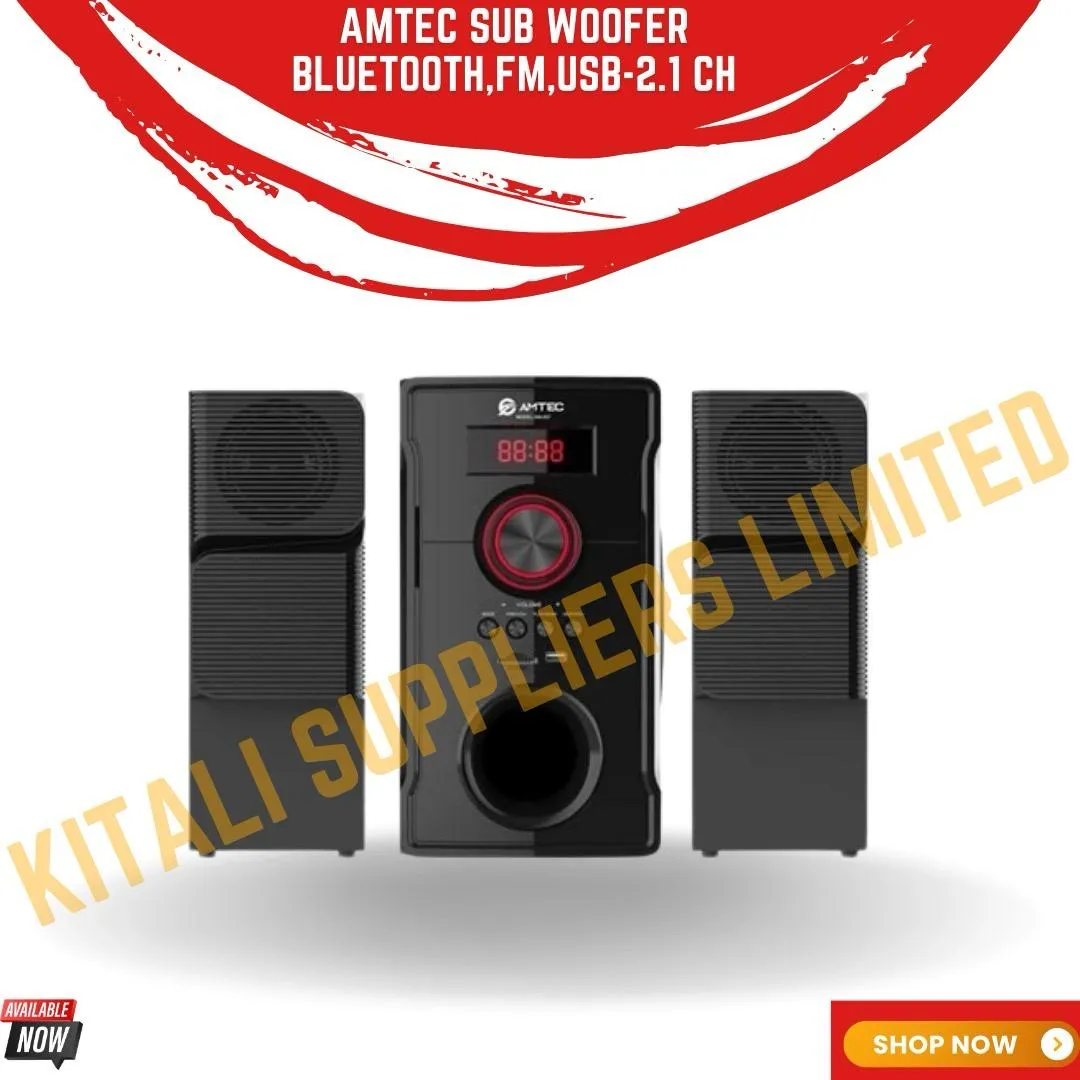 AMTEC SUB WOOFER BLUETOOTH, FM, USB-2.1CH