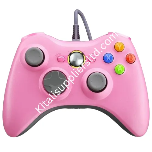 Wired USB Game Pad Handle Controller For Microsoft Xbox 360 Windows Laptop PC pink