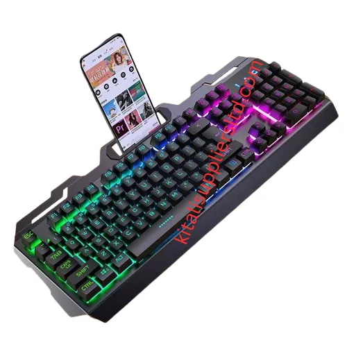 Gaming Keyboard Mechanical Feeling RGB LED Backlit Gamer Keyboards
