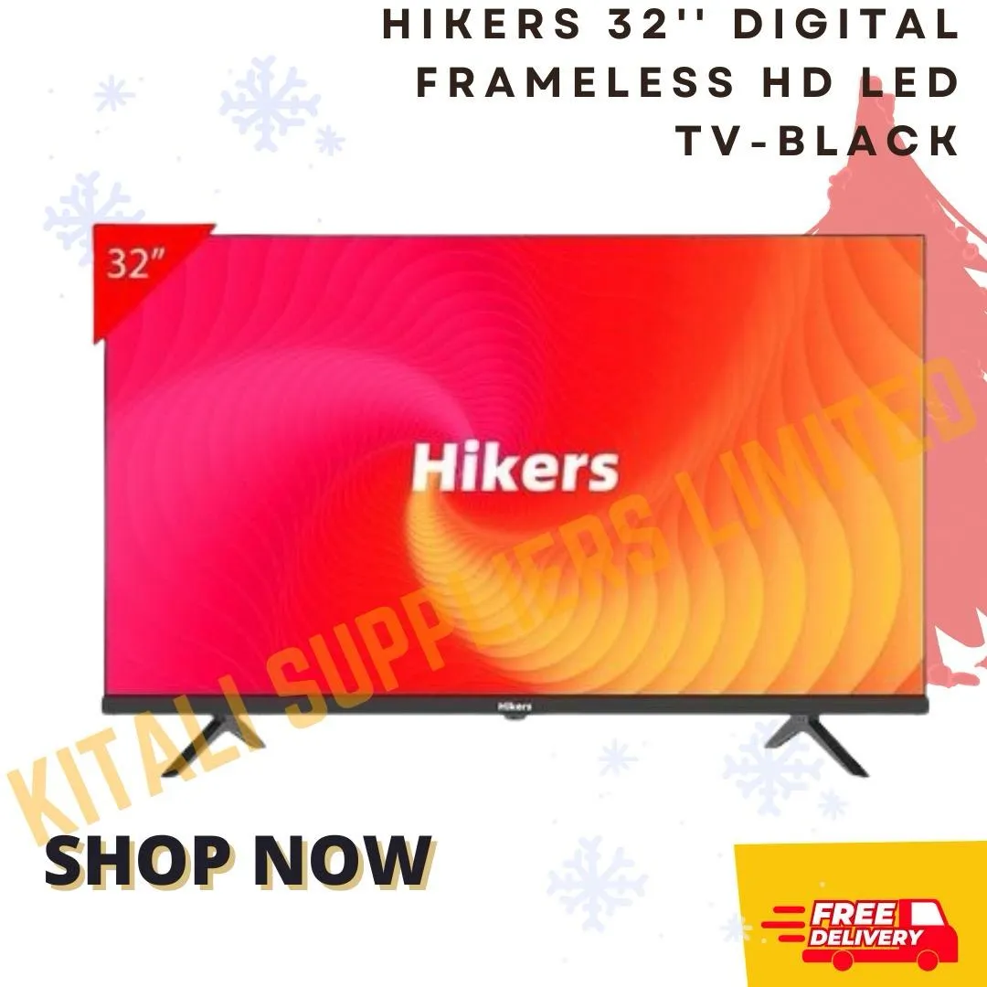 Hikers 32'' Digital Frameless HD LED TV-Black