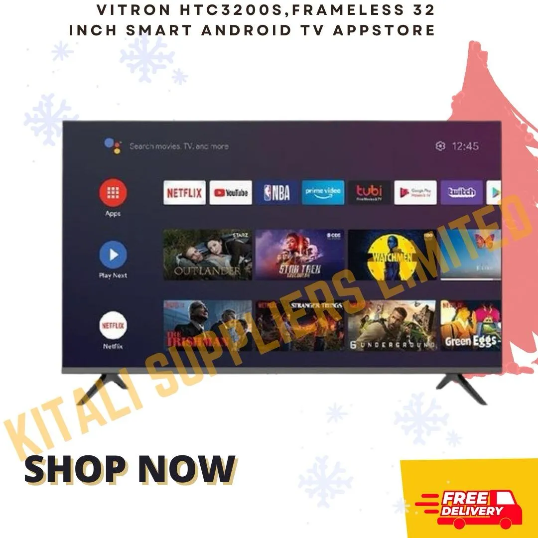 Vitron HTC3200S,Frameless 32 Inch Smart Android TV Appstore