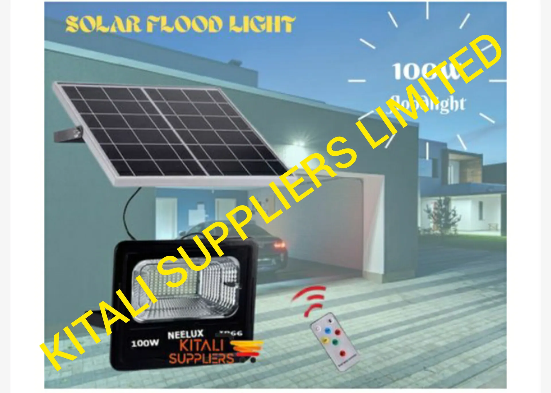 solar floodlight 100watts