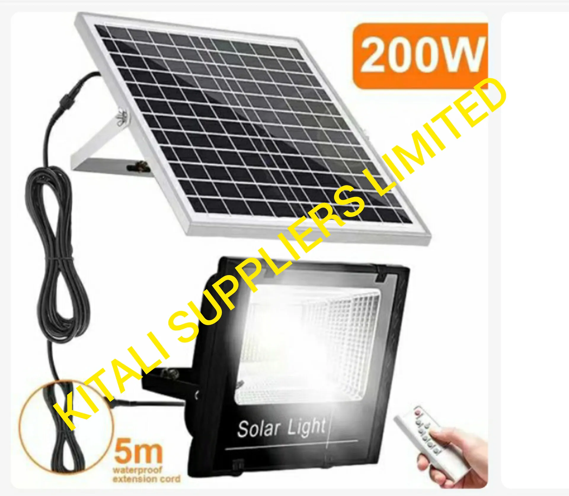200w dusk to dawn solar floodlight outdoor with dusk to  dawn remote control