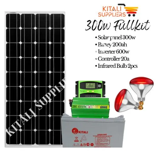 KITALI 300W Kitali Solar Fullkit With Chicken Bulbs