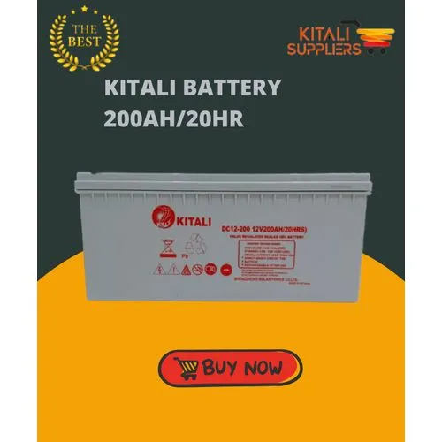 KITALI Solar Battery 200ah/20hr Deep Cycle Gel Free Maintenance