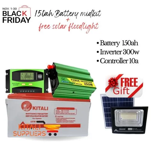 KITALI 150ah midkit with free floodlights