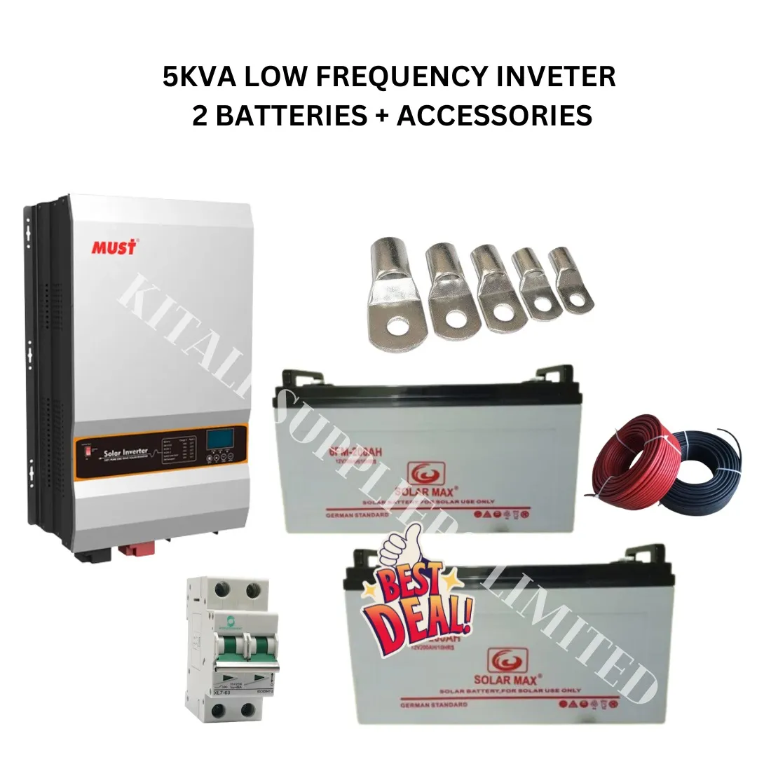 5kva low frequency plus 150ah batteries and its accessories