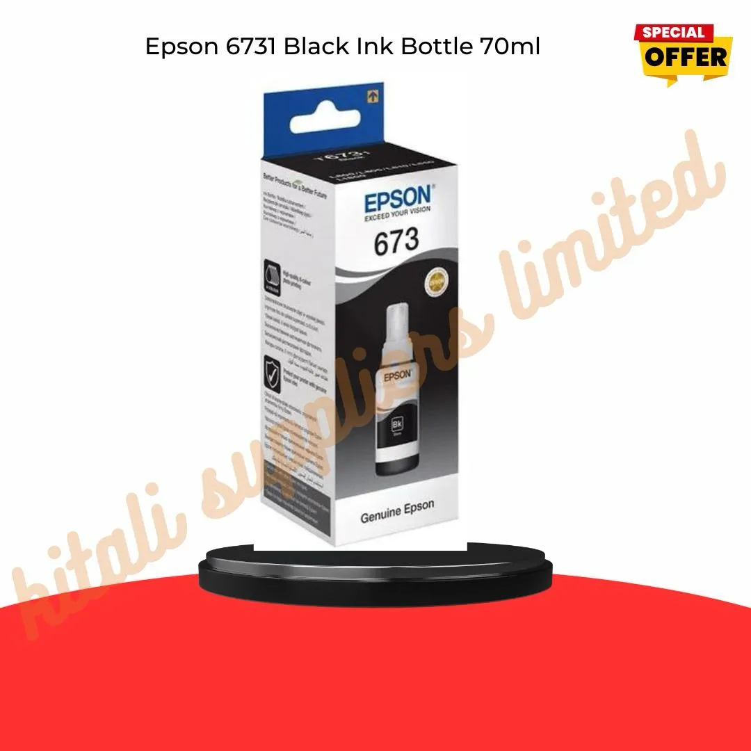   Epson 673 Black Ink Bottle 70ml