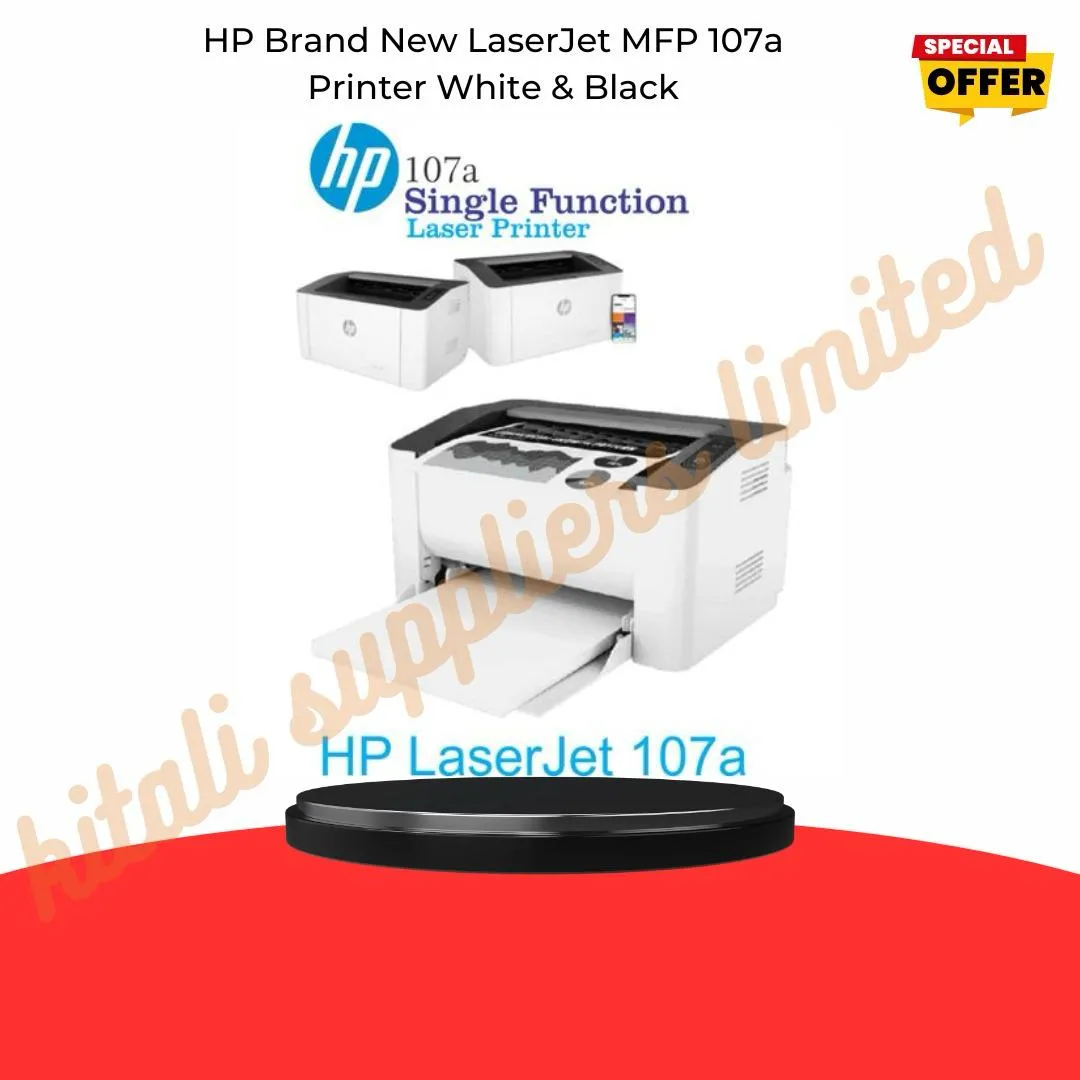 HP Brand New LaserJet MFP 107a Printer White & Black