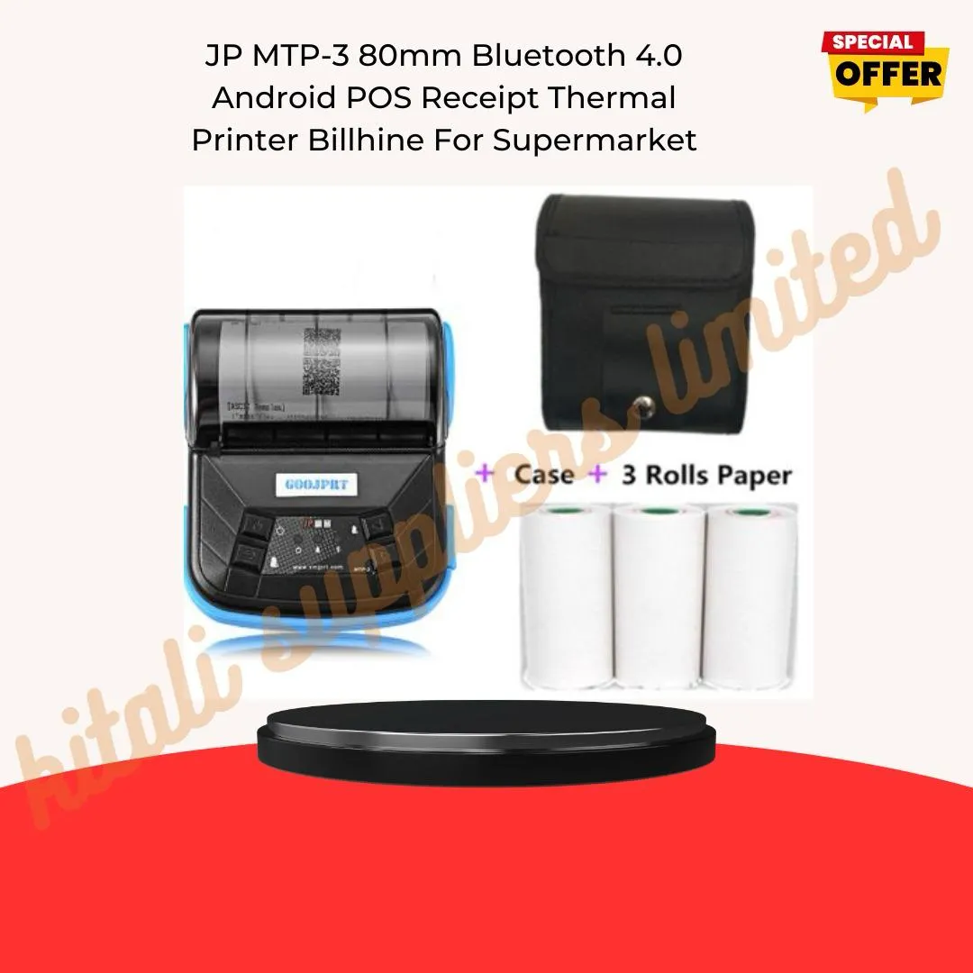 JP MTP-3 80mm Bluetooth 4.0 Android POS Receipt Thermal Printer Billhine For Supermarket