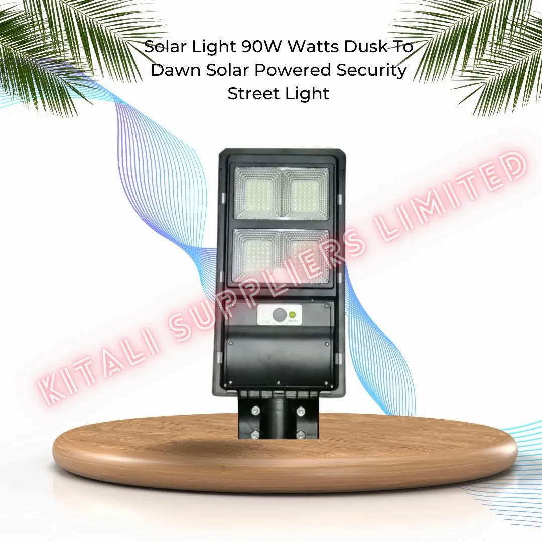 Solar Light 90W Watts Dusk To Dawn Solar Powered Security Street Light