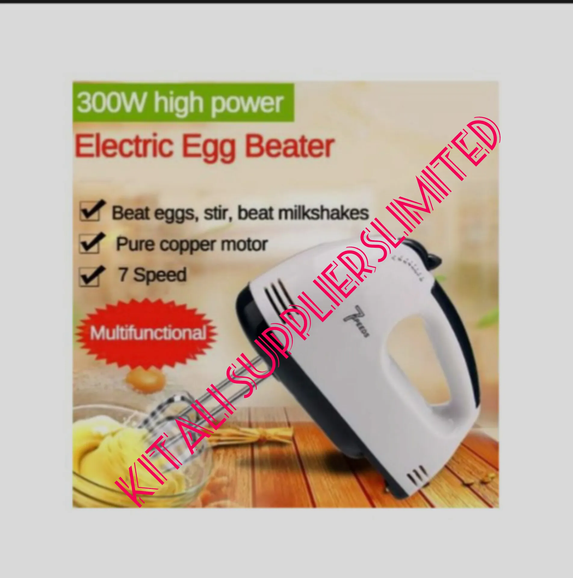 Household Electric whisk - white
