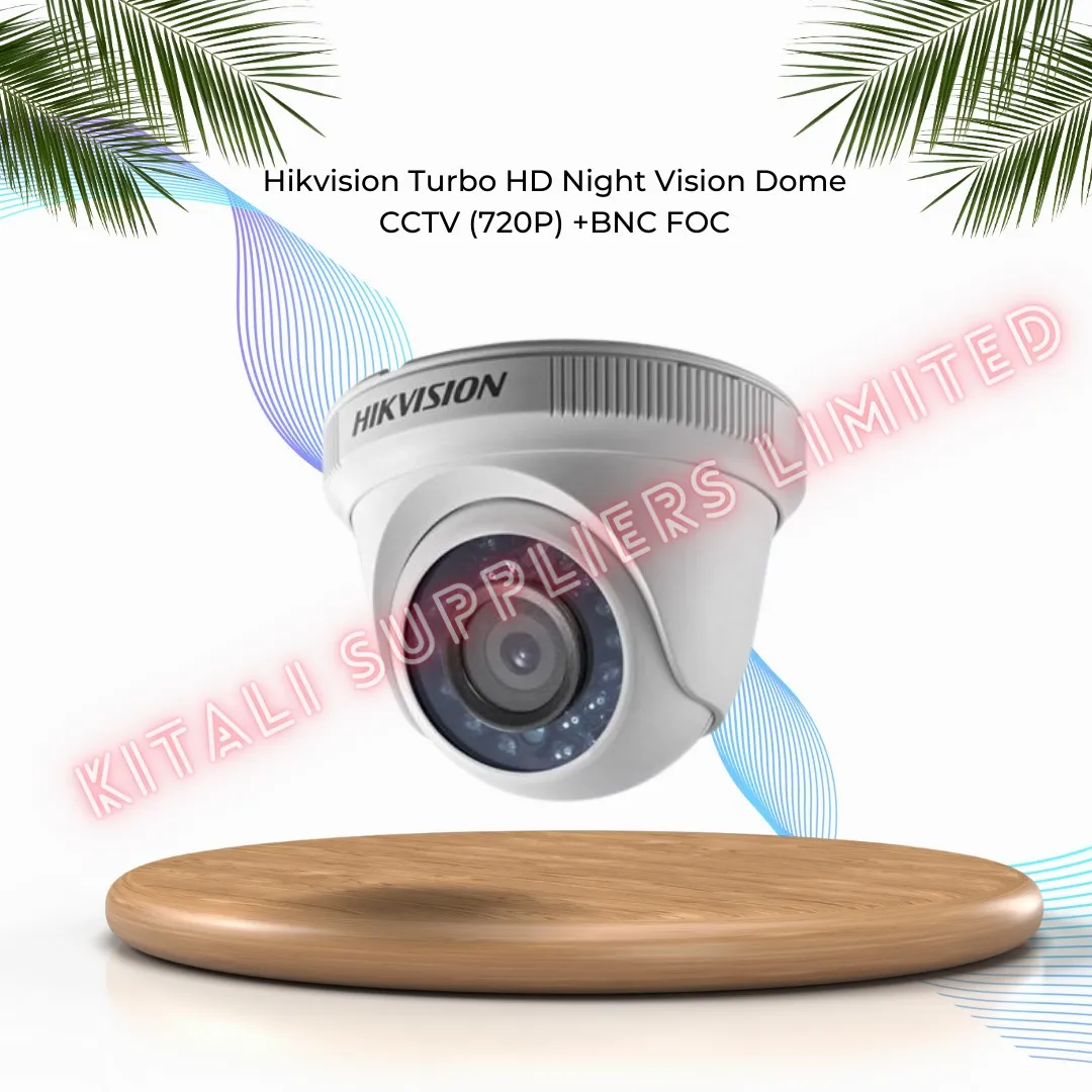 Hik vision Turbo HD Night Vision Dome  CCTV [720]+BNC FOC 