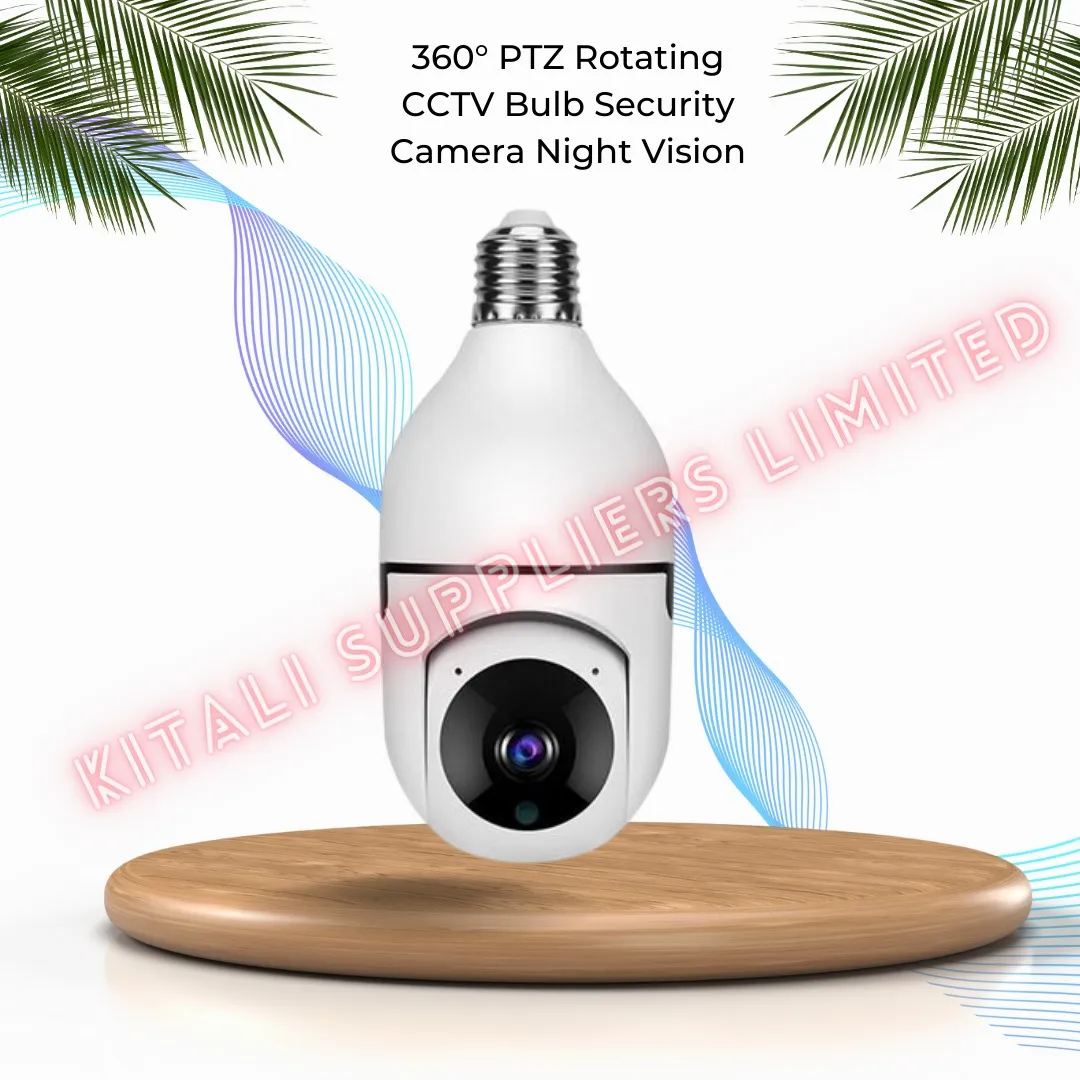 PTZ  ROTATING   CCCTV BULB SECURITY CAMERA  NIGHT  VISION 