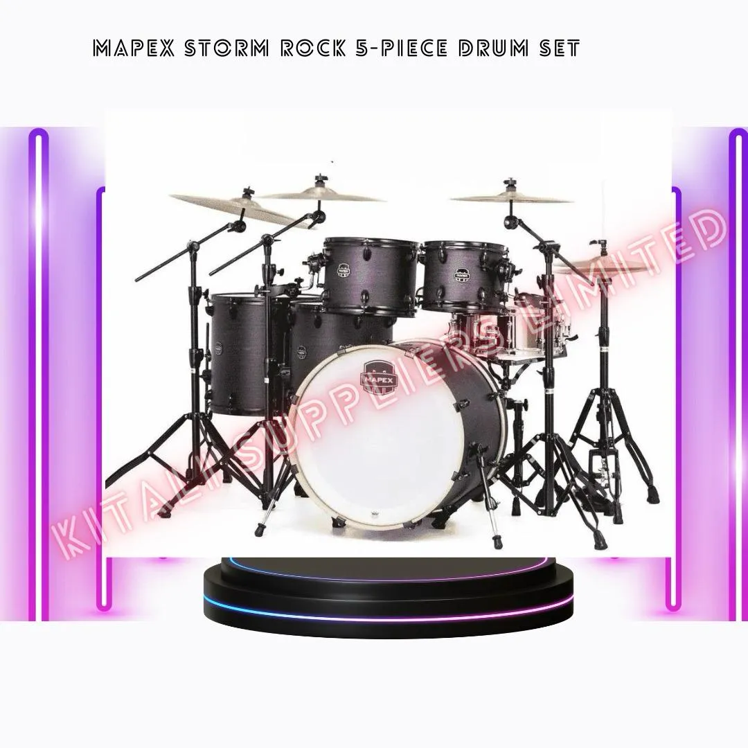 Mapex Storm Rock 5 Piece Deep Black Drum Set