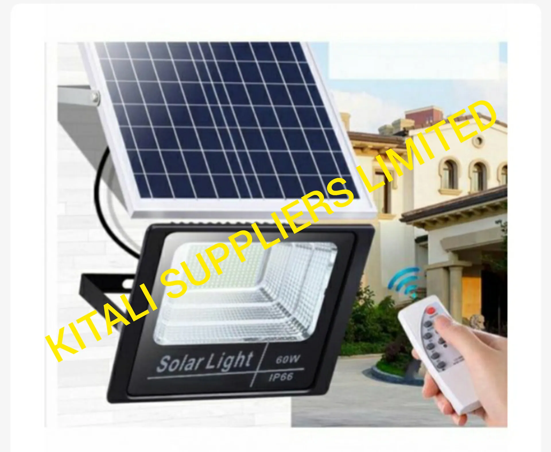 dusk to dawn 60w led super bright solar floodlight with a remote 