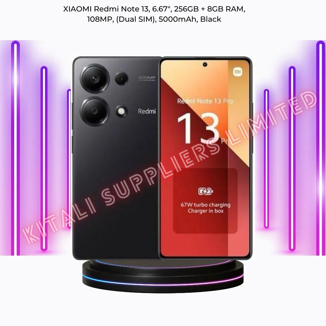 XIAOMI Redmi Note 13, 6.67", 128GB + 8GB RAM, 108MP Camera, (Dual SIM), 5000mAh - Black
