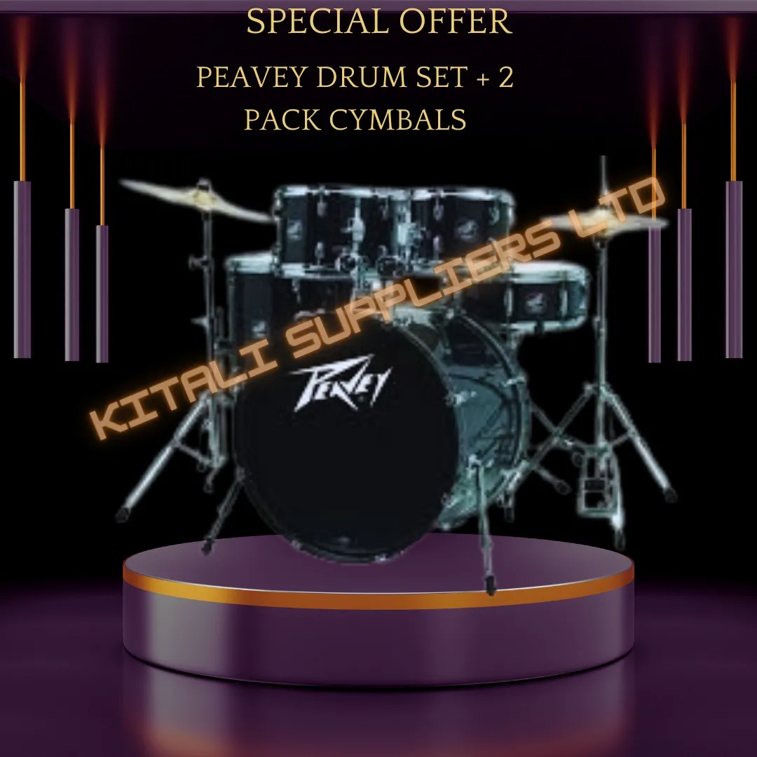 Peavey Drum Set And Two Pack Cymbals