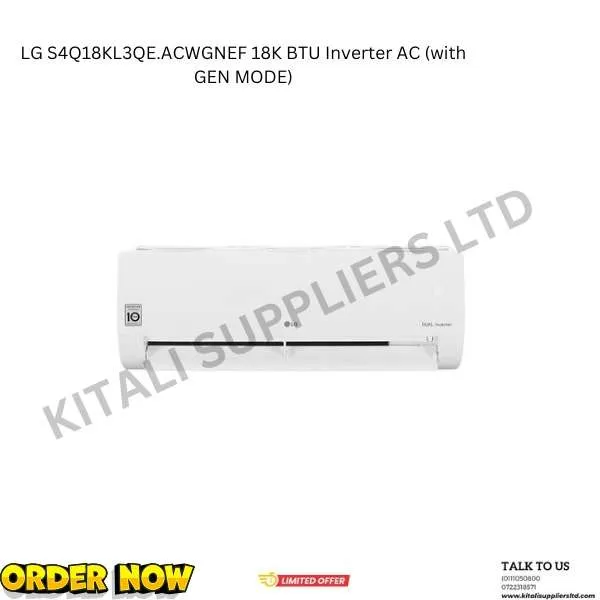 LG S4Q18KL3QE.ACWGNEF 18K BTU Inverter AC (with GEN MODE)