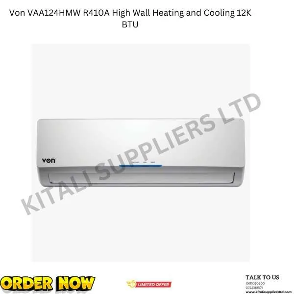 Von VAA124HMW R410A High Wall Heating and Cooling 