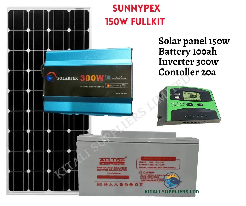 Sunnypex 150W affordable home use solar fullkit