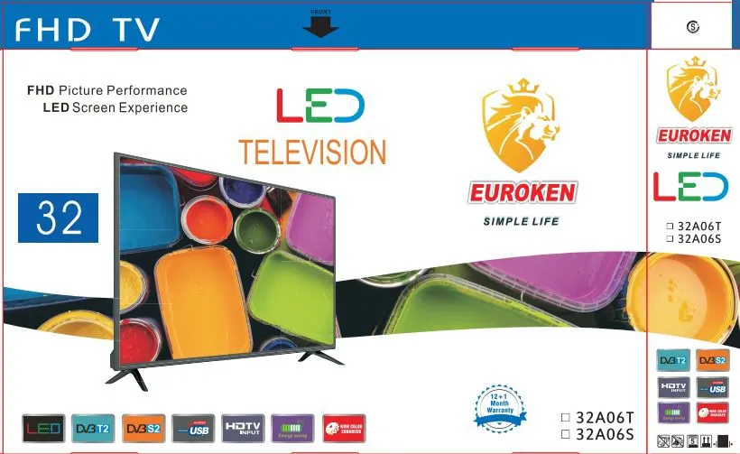 Euroken 32" LED Android Smart Tv Netflix Youtube