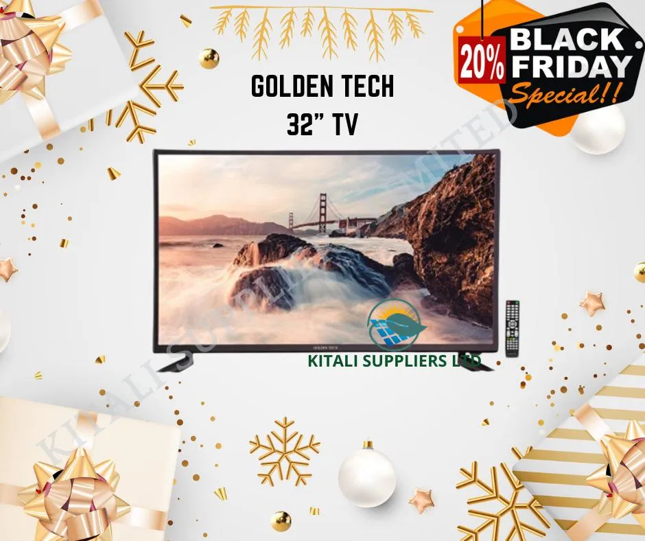 Golden Tech 32" DIGITAL AC/DC TV-USB/HDMI/VGA