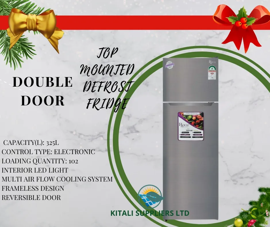 Roch RF325lDT-B Double Door Refrigerator -325Litres