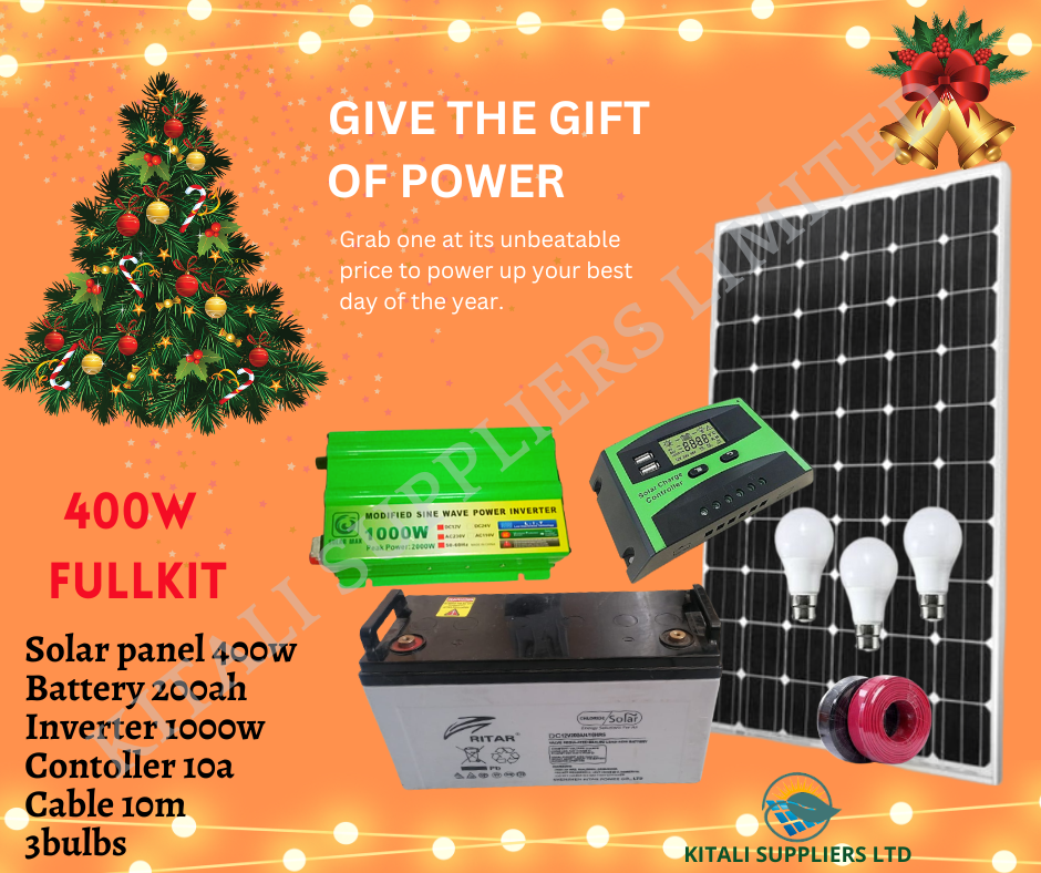 Solar fullkit 400w with Ritar battery 200ah
