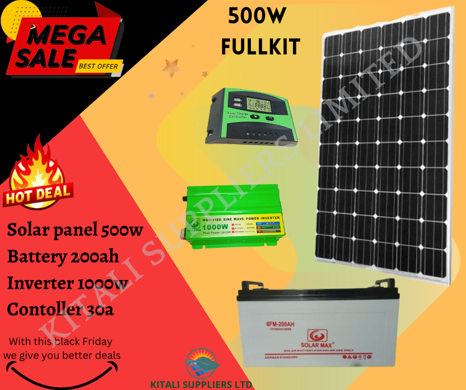 400w Solar fullkit with solarpex battery 200ah